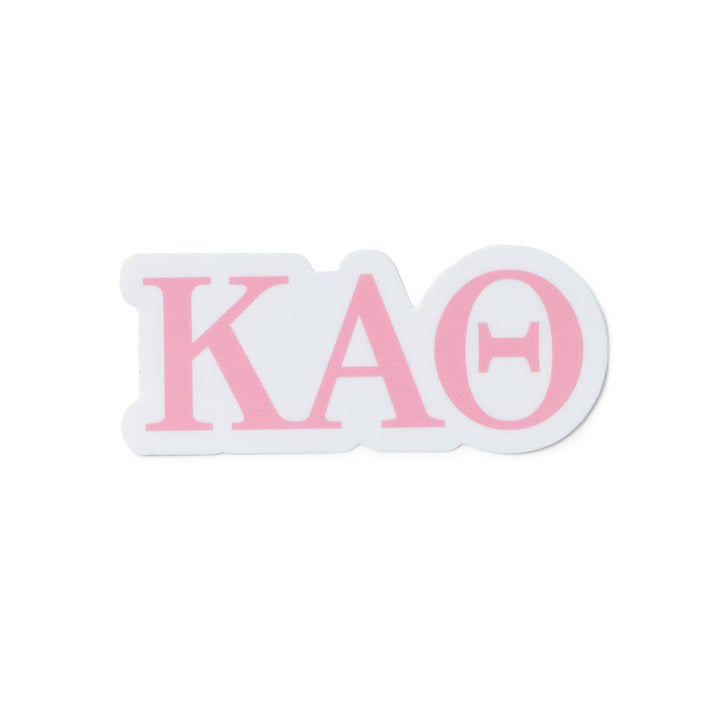 Pink Greek Letter Sorority Sticker