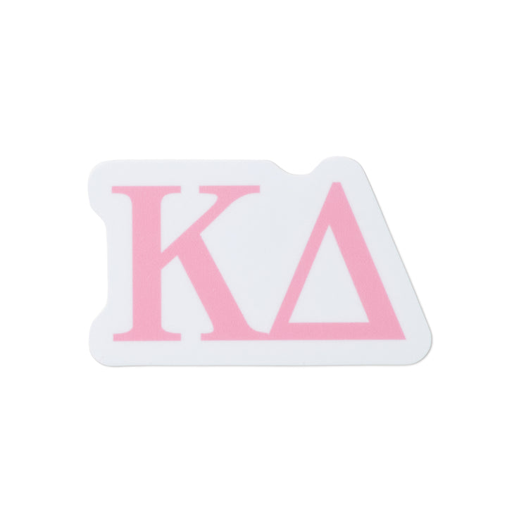 Pink Greek Letter Sorority Sticker