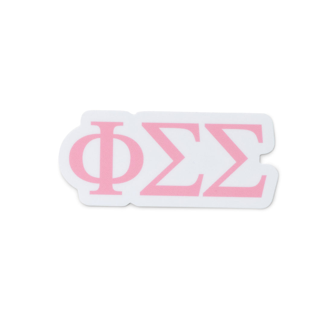 Pink Greek Letter Sorority Sticker