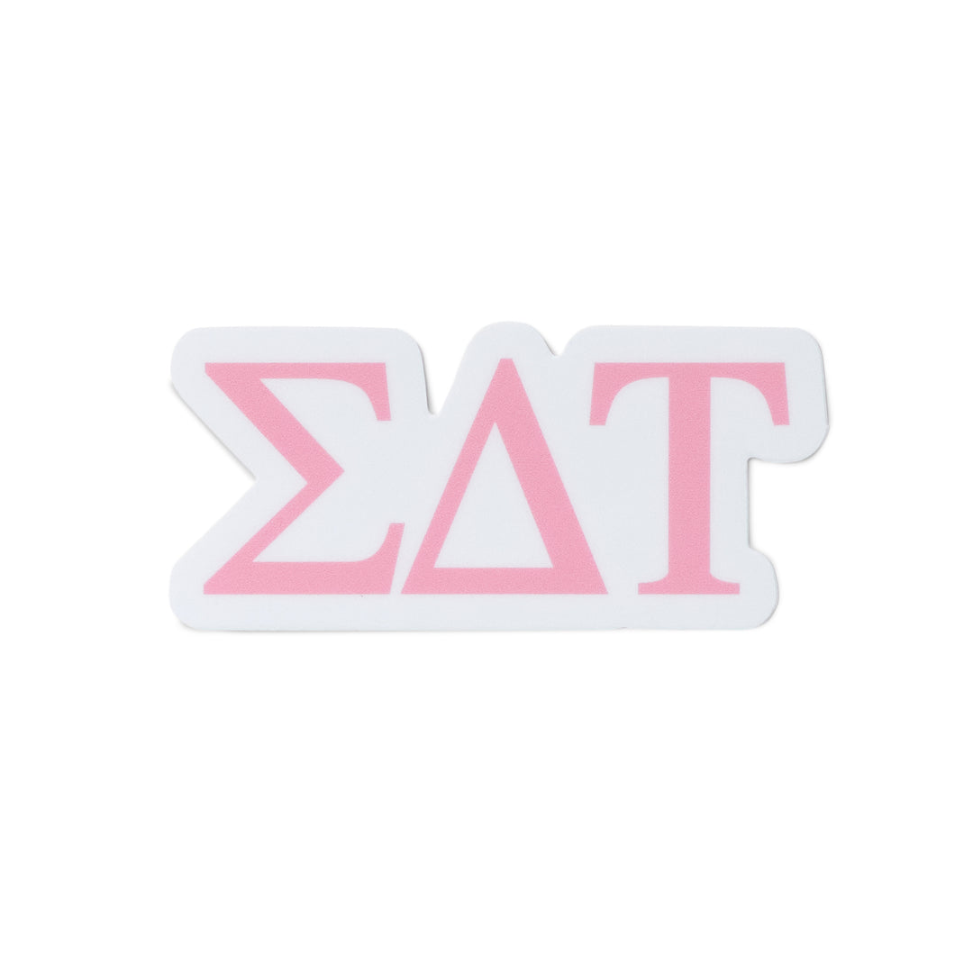 Pink Greek Letter Sorority Sticker