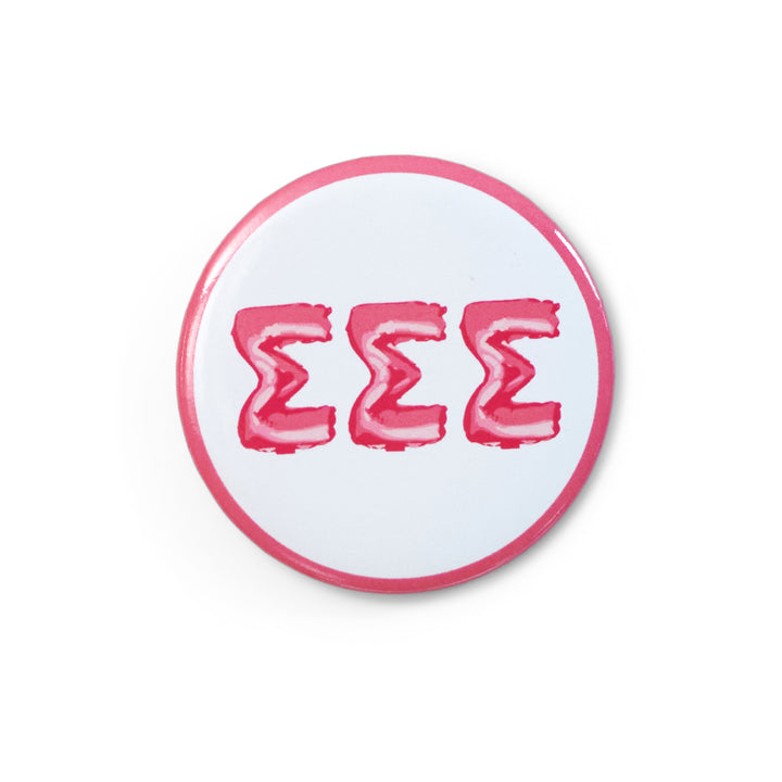 Balloon Greek Letters Sorority Button