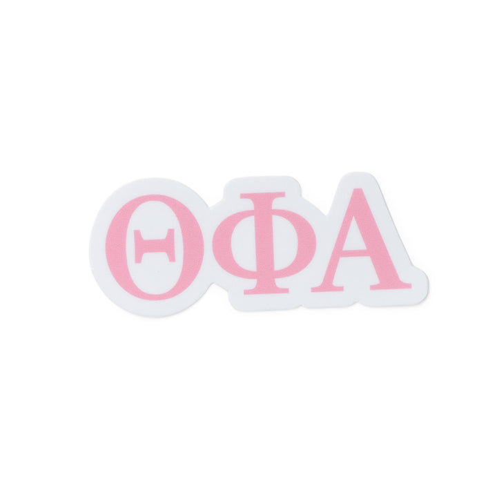 Pink Greek Letter Sorority Sticker