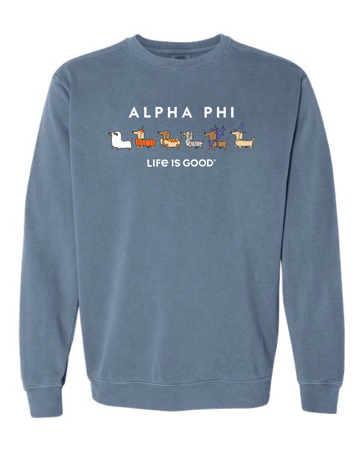 LIFE IS GOOD® Weenie Costume Parade Sorority Crewneck