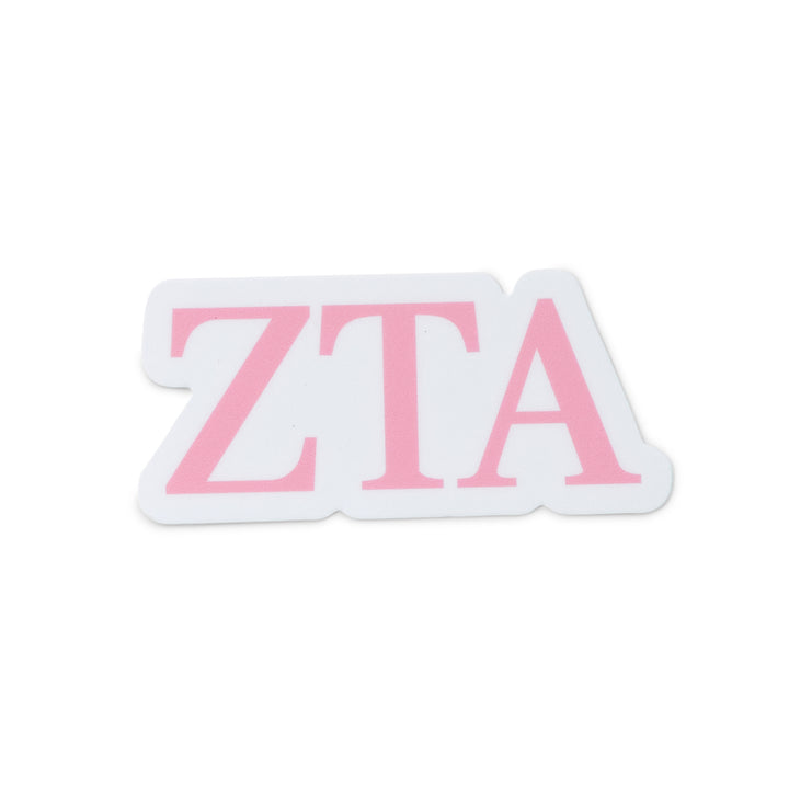 Pink Greek Letter Sorority Sticker