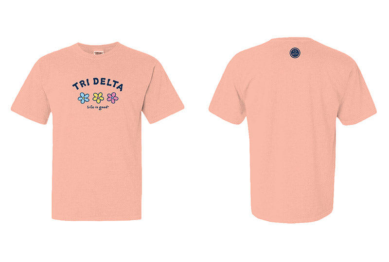 LIFE IS GOOD® 3 Flowers Sorority Tee