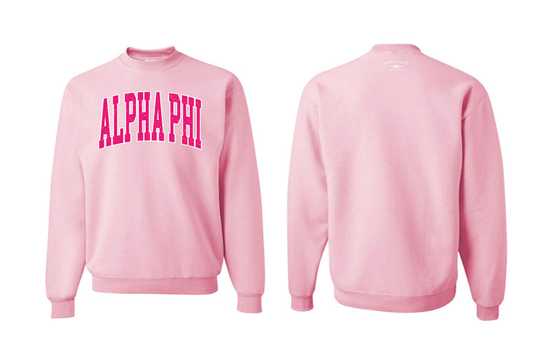 Sunkissed Coconut® Classic Pink Sorority Crewneck