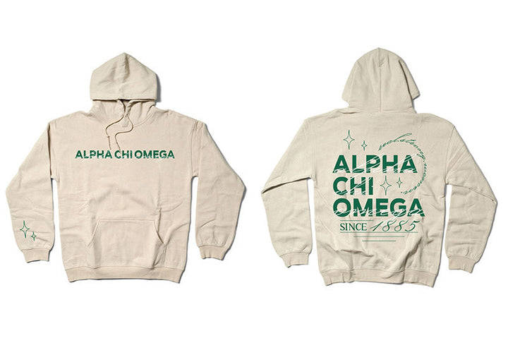 Sand and Green Sorority Matching Set Hoodie - 2XL