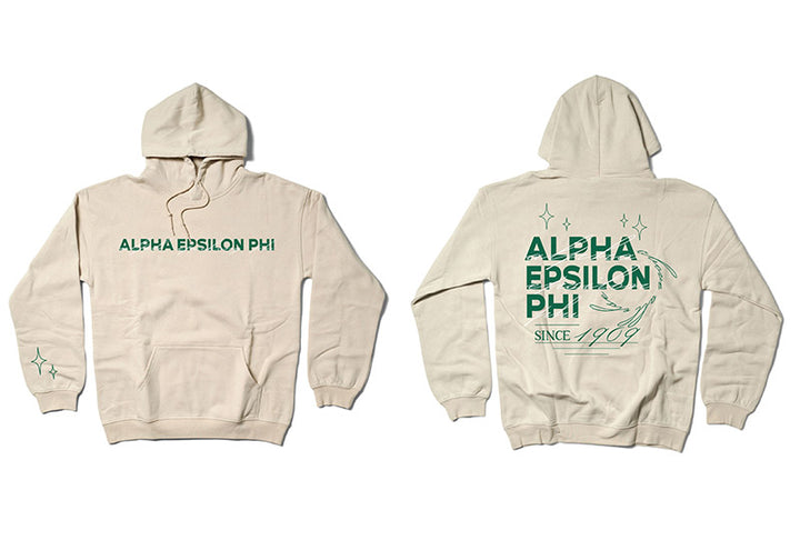 Sand and Green Sorority Matching Set Hoodie