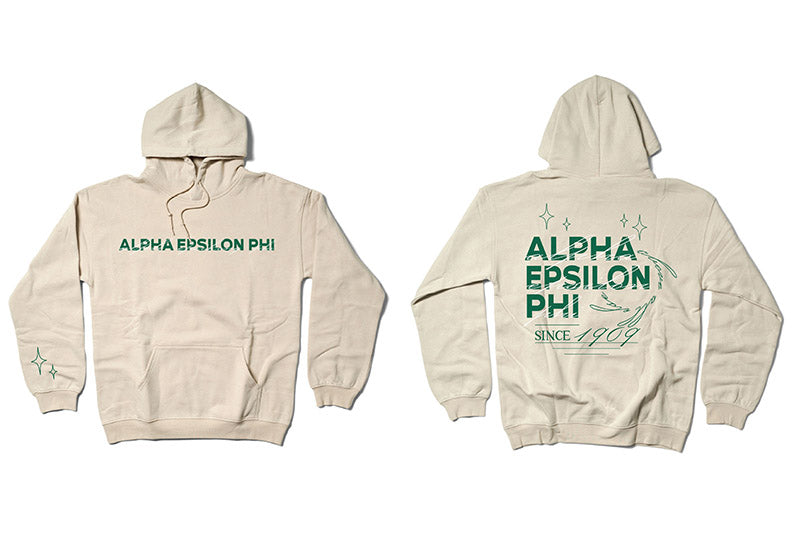 Sand and Green Sorority Matching Set Hoodie - 2XL