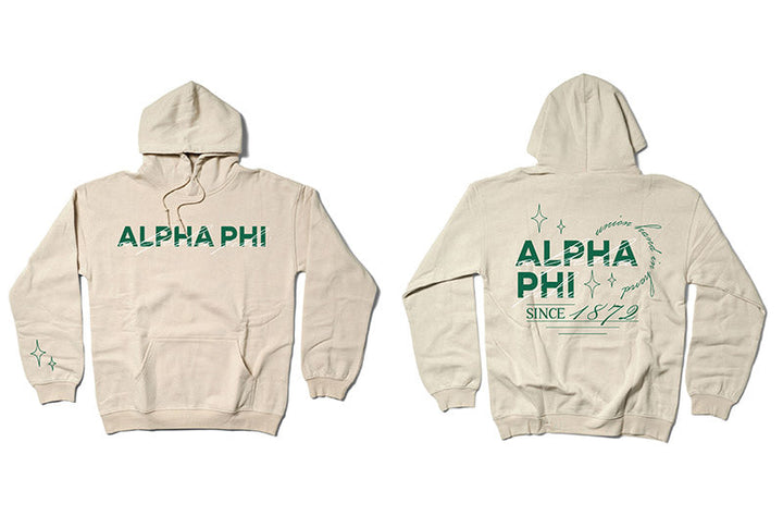 Sand and Green Sorority Matching Set Hoodie - 2XL