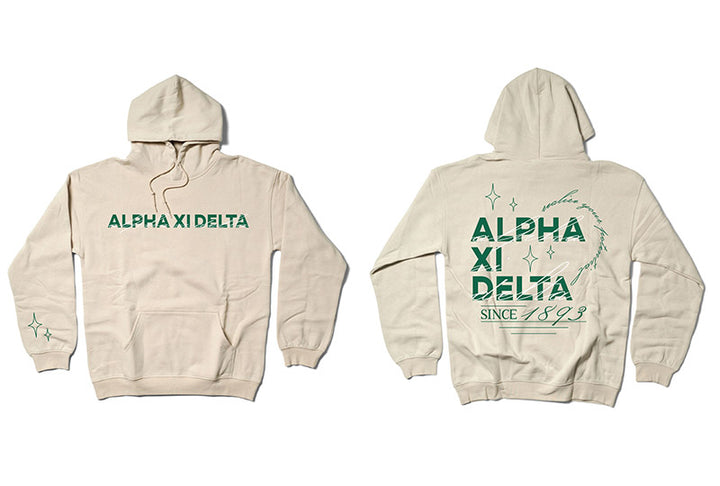 Sand and Green Sorority Matching Set Hoodie