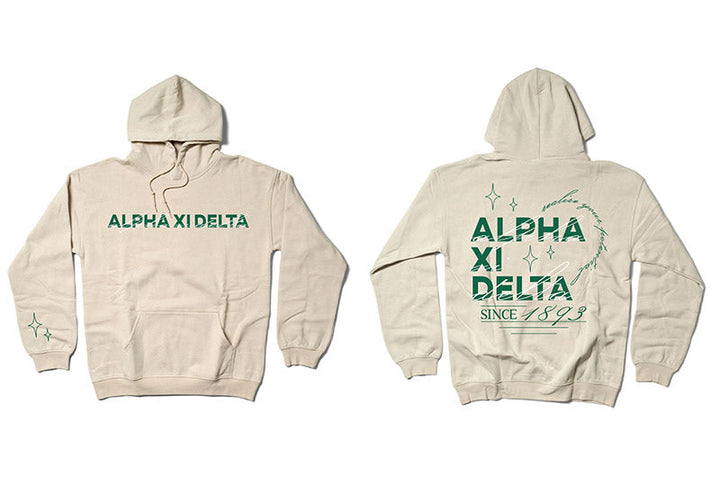 Sand and Green Sorority Matching Set Hoodie - 2XL