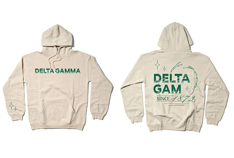 Sand and Green Sorority Matching Set Hoodie