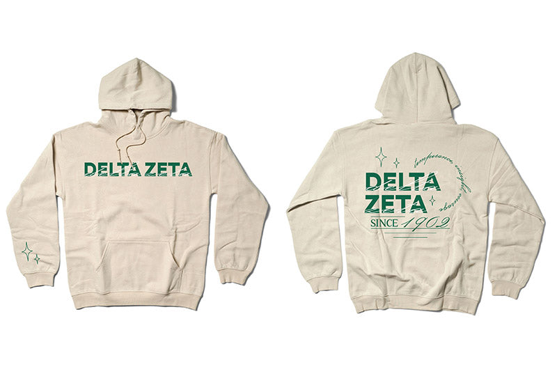 Sand and Green Sorority Matching Set Hoodie