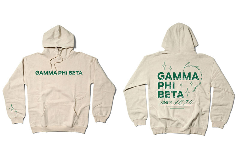 Sand and Green Sorority Matching Set Hoodie