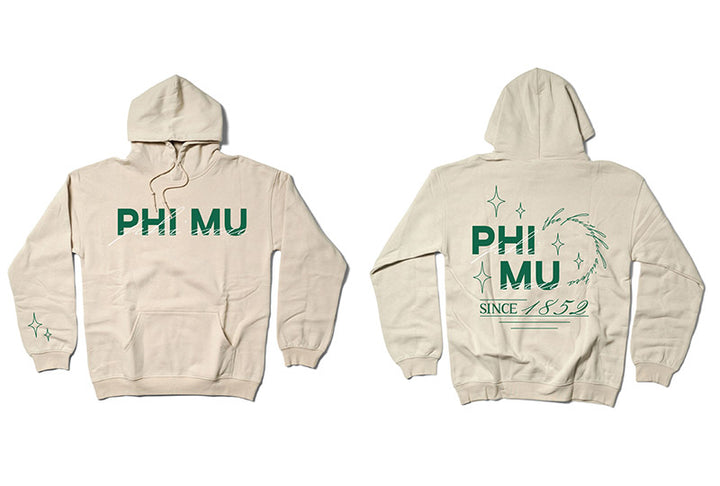 Sand and Green Sorority Matching Set Hoodie