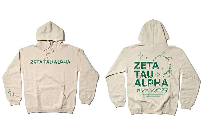 Sand and Green Sorority Matching Set Hoodie - 2XL