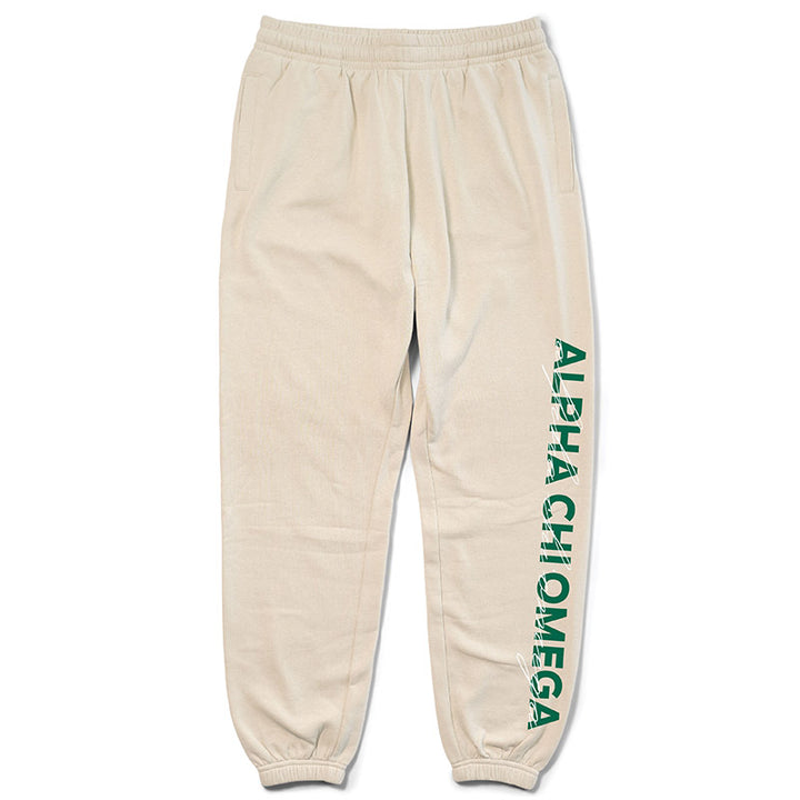 Sand and Green Sorority Matching Set Joggers