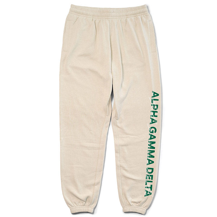 Sand and Green Sorority Matching Set Joggers - 2XL