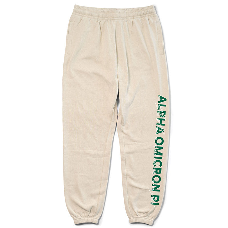 Sand and Green Sorority Matching Set Joggers