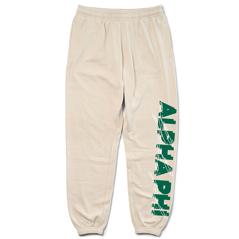 Sand and Green Sorority Matching Set Joggers - 2XL