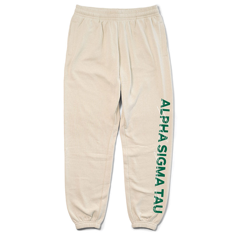 Sand and Green Sorority Matching Set Joggers