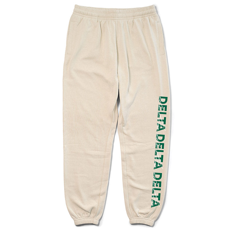 Sand and Green Sorority Matching Set Joggers