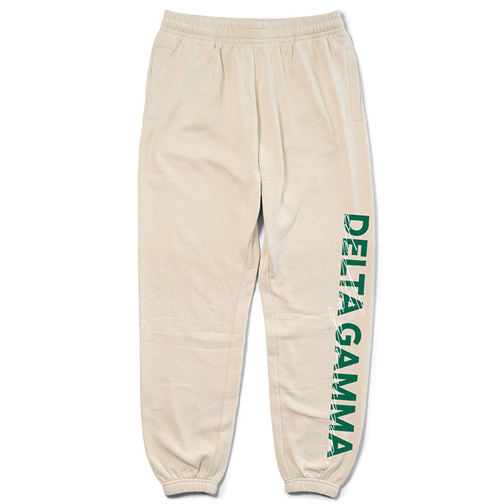 Sand and Green Sorority Matching Set Joggers