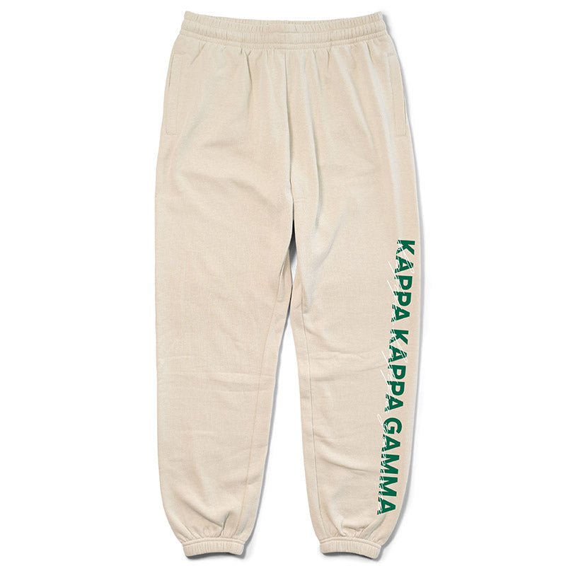 Sand and Green Sorority Matching Set Joggers