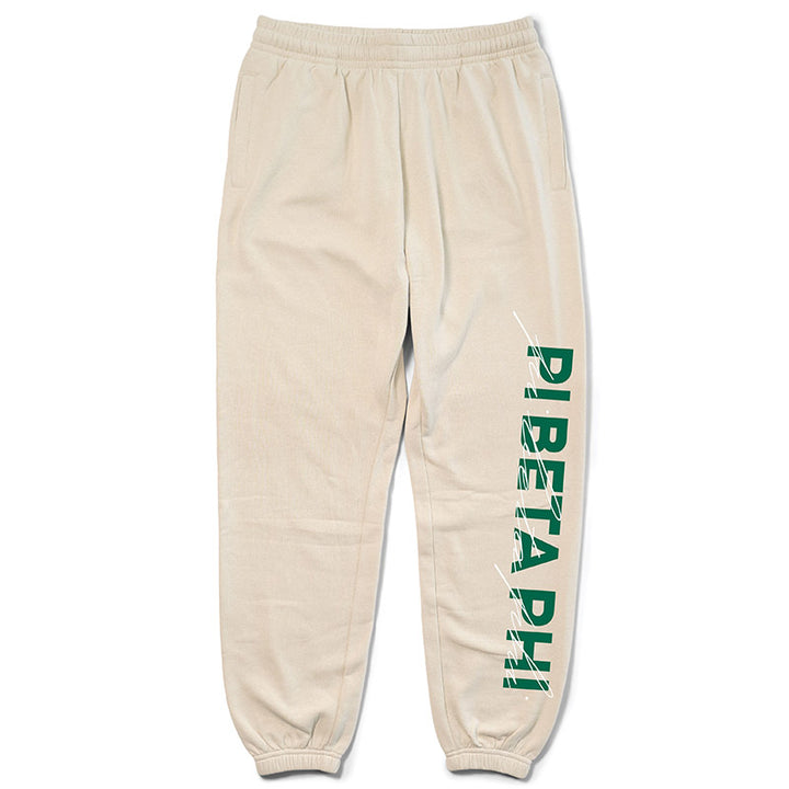 Sand and Green Sorority Matching Set Joggers