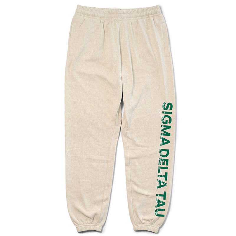 Sand and Green Sorority Matching Set Joggers