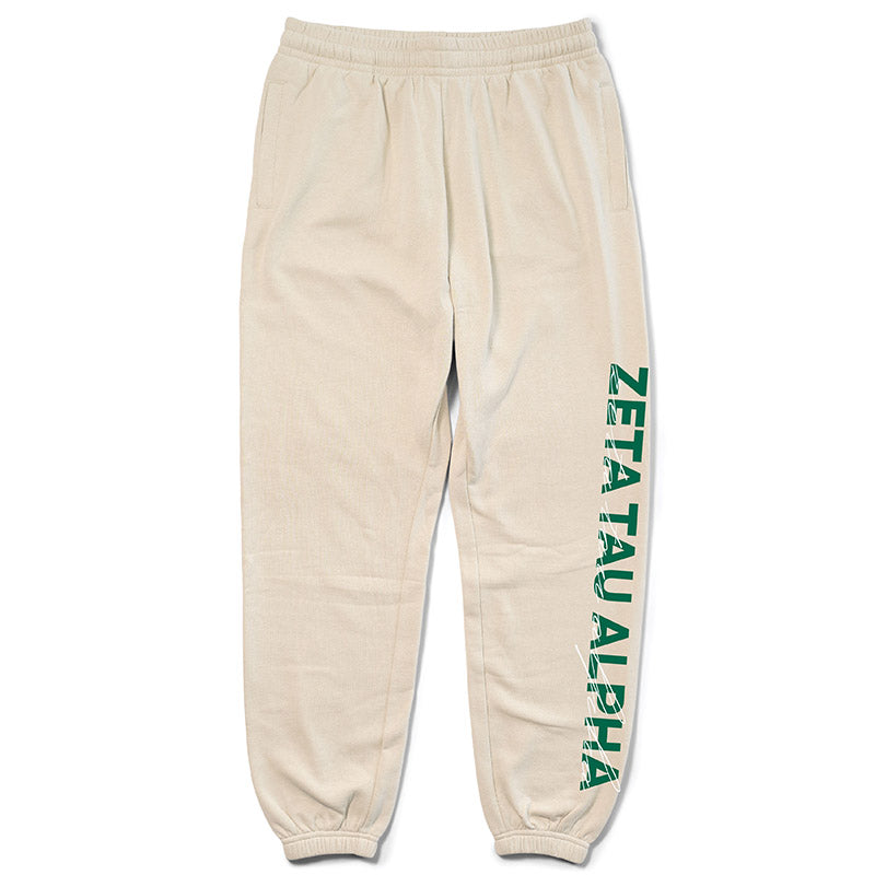 Sand and Green Sorority Matching Set Joggers