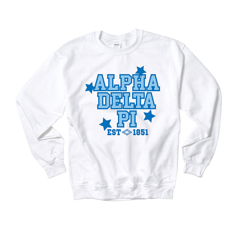 Alpha Delta Pi Colors Crewneck