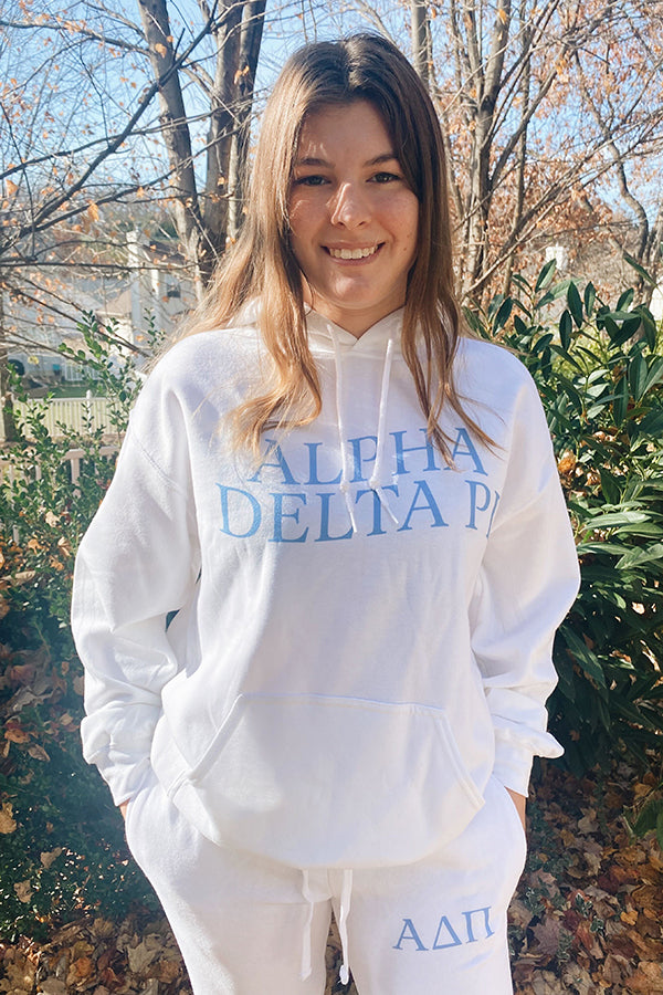 Alpha delta best sale pi hoodie