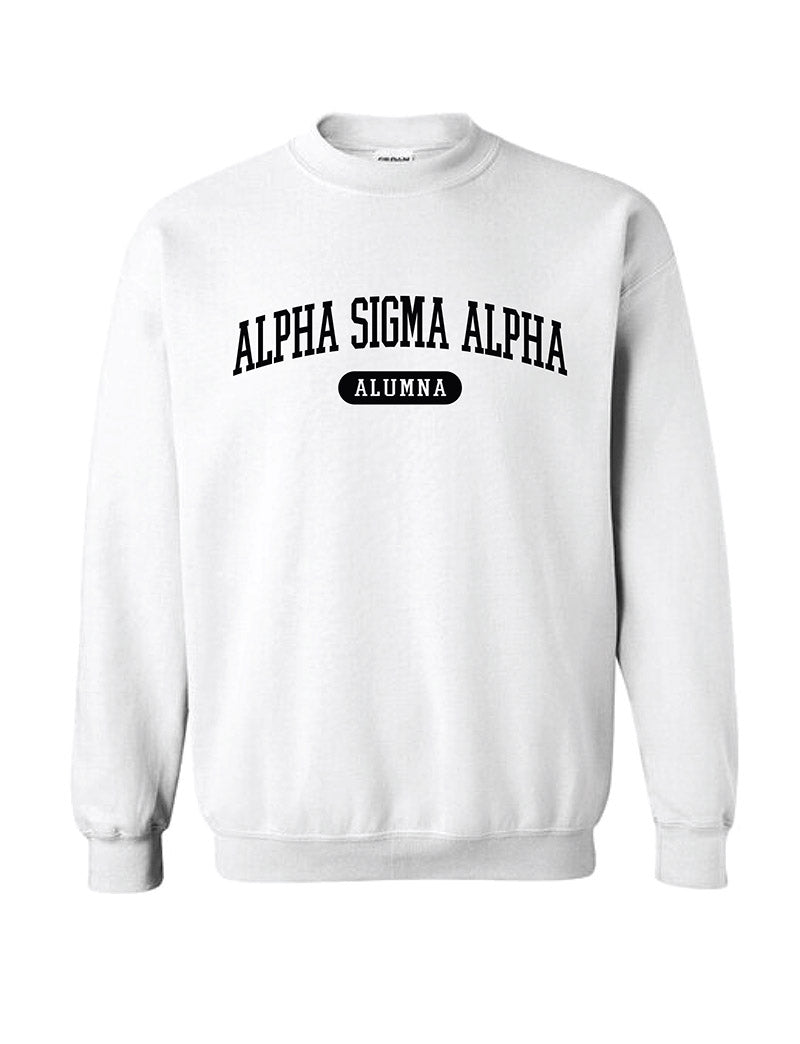 Black and White Sorority Alumna Matching Set Crewneck - 2XL - 3XL