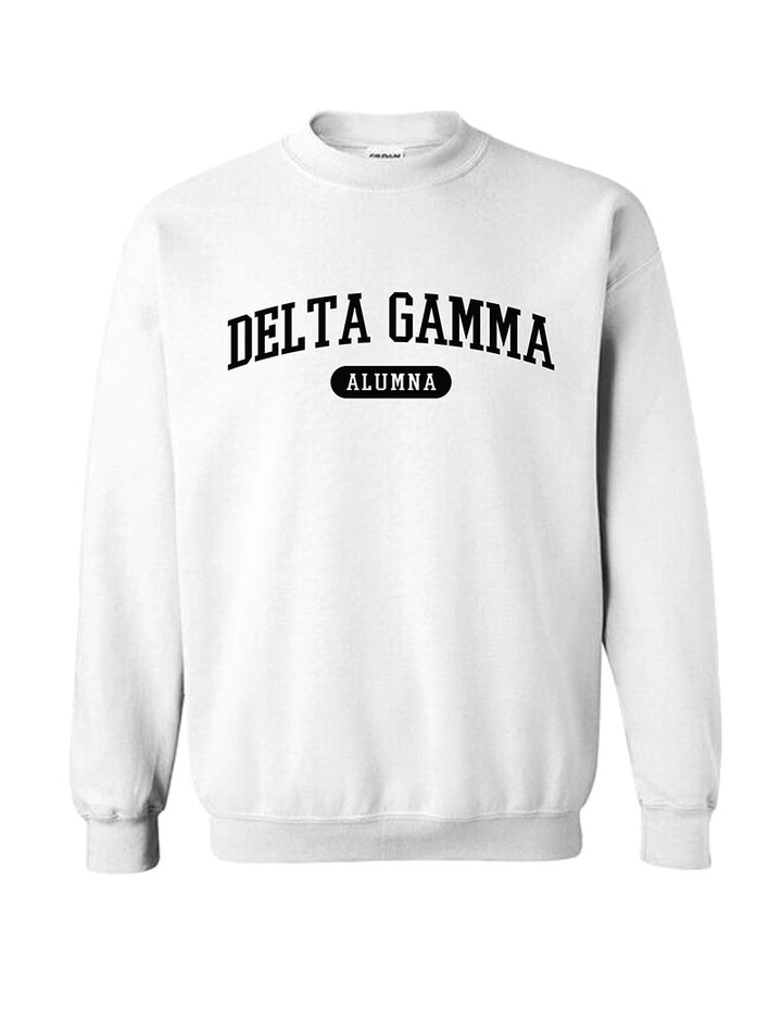 Black and White Sorority Alumna Matching Set Crewneck