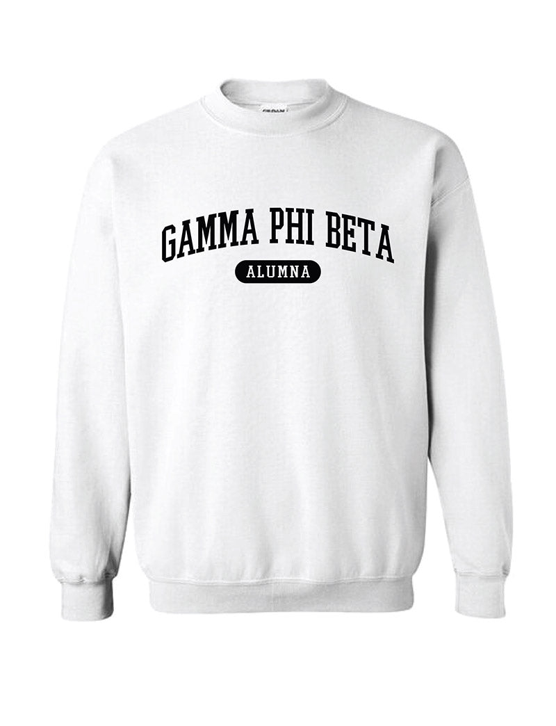 Black and White Sorority Alumna Matching Set Crewneck - 2XL - 3XL