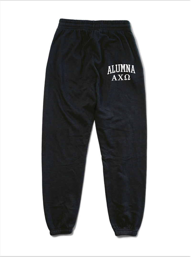 Black and White Sorority Alumna Matching Set Joggers - 2XL