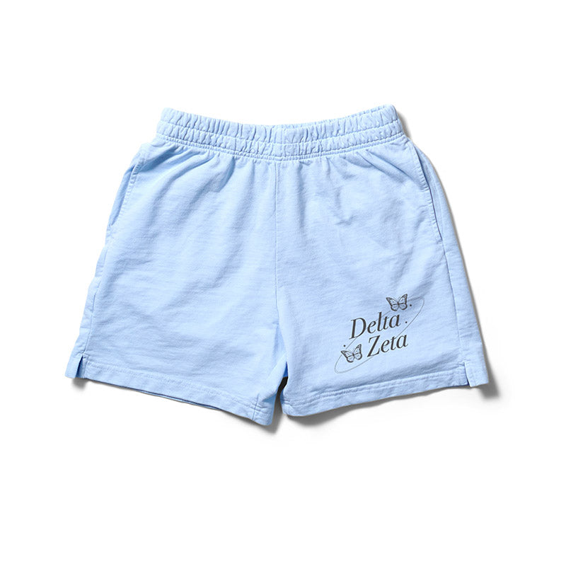 Arctic Blue Butterfly Matching Set Light Weight Sorority Shorts - 2XL