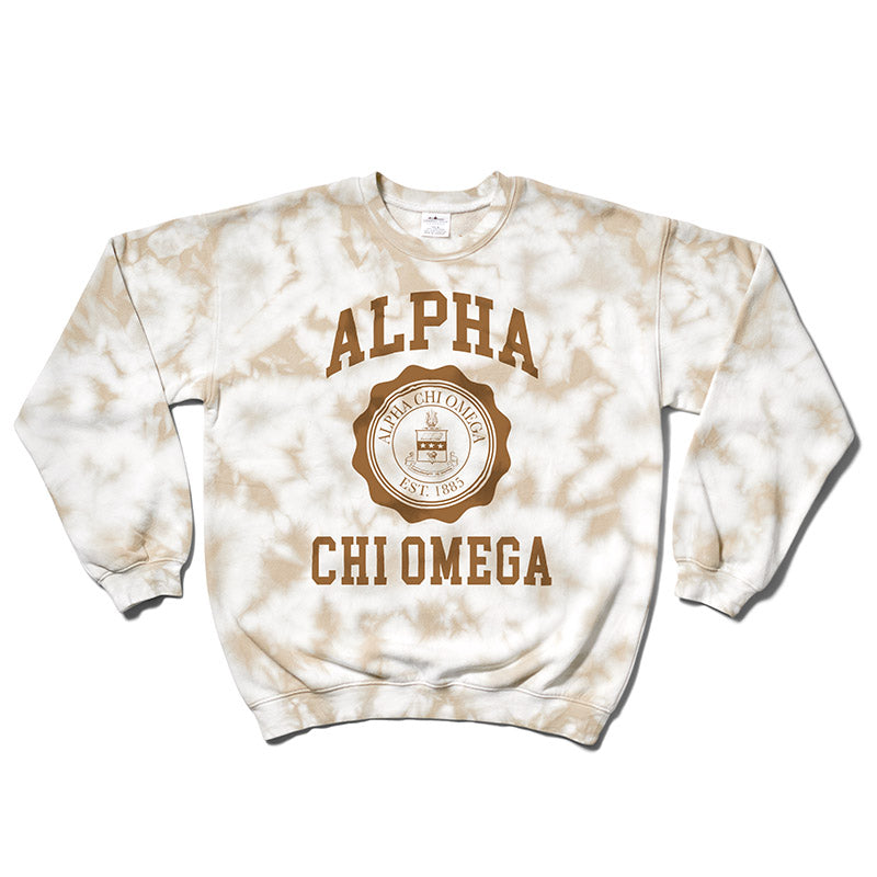 Sorority Crest Tie Dye Crewneck 2XL – University Tees