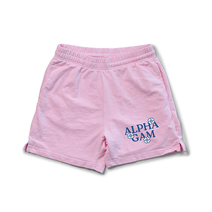 Bubblegum Floral Matching Set Light Weight Sorority Shorts