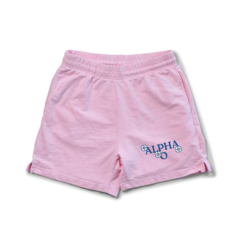 Bubblegum Floral Matching Set Light Weight Sorority Shorts