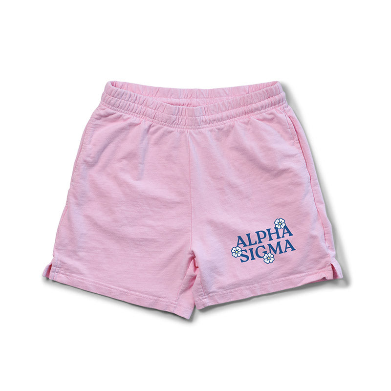 Bubblegum Floral Matching Set Light Weight Sorority Shorts