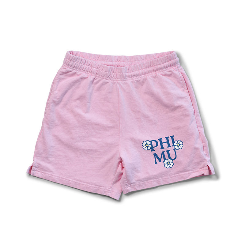 Bubblegum Floral Matching Set Light Weight Sorority Shorts