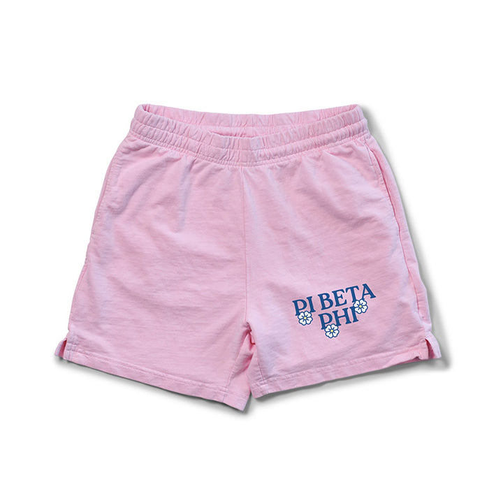 Bubblegum Floral Matching Set Light Weight Sorority Shorts