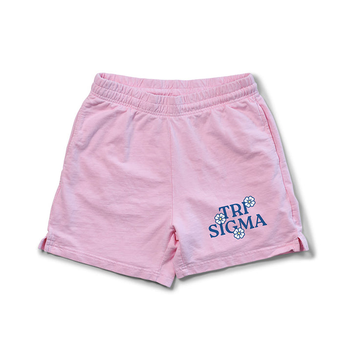 Bubblegum Floral Matching Set Light Weight Sorority Shorts