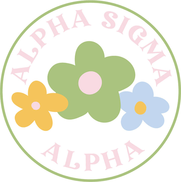 Floral Sorority Button