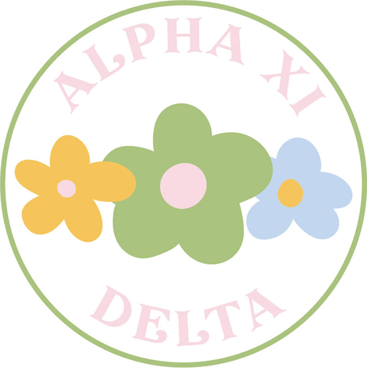 Floral Sorority Button