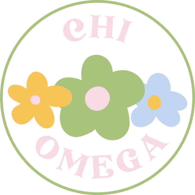 Floral Sorority Button