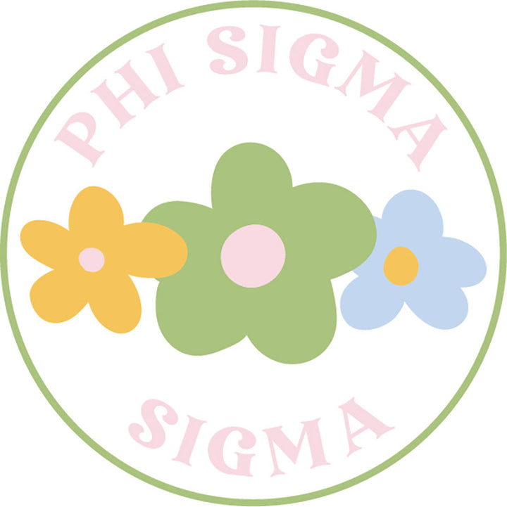 Floral Sorority Button